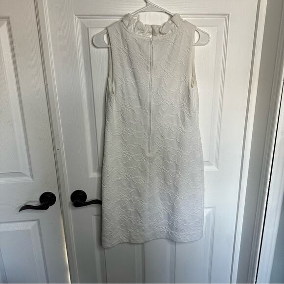 Lilly Pulitzer Tisbury Shift Dress Resort White Knit pucker Jacquard Small - Picture 8 of 10